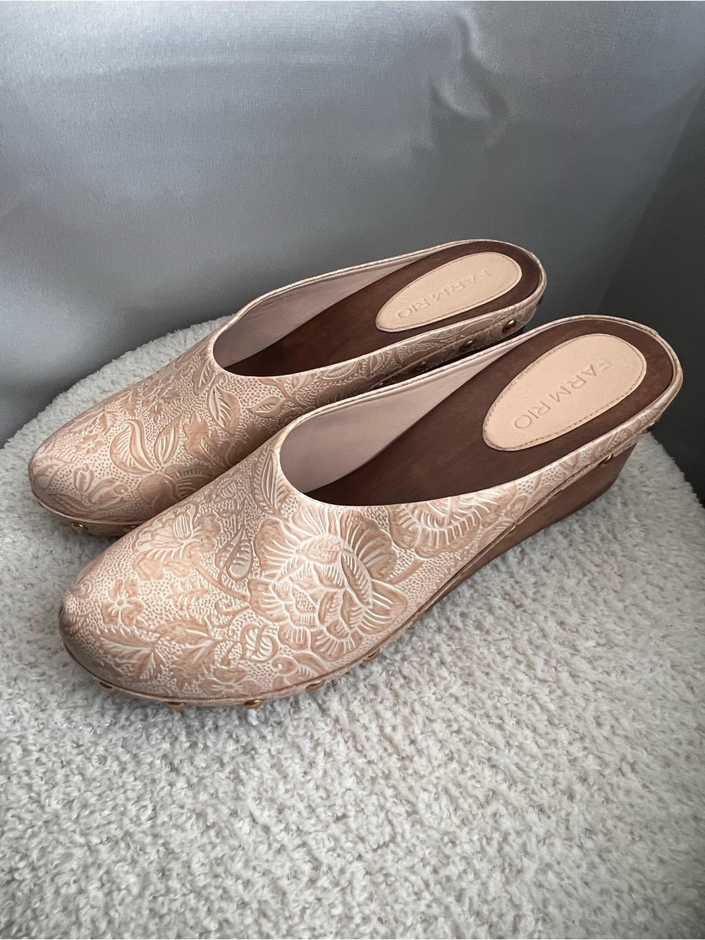 Farm Rio Embossed Clogs